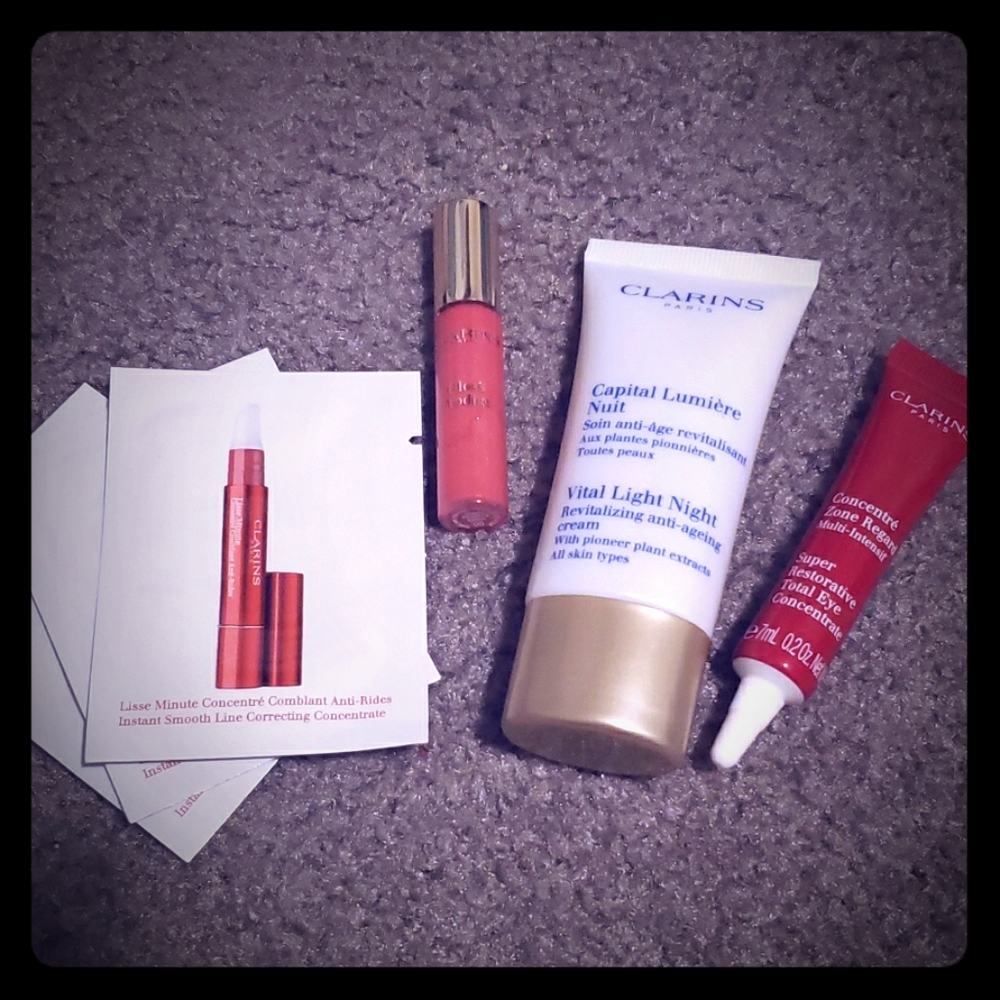 Clarins anti aging skin care lot